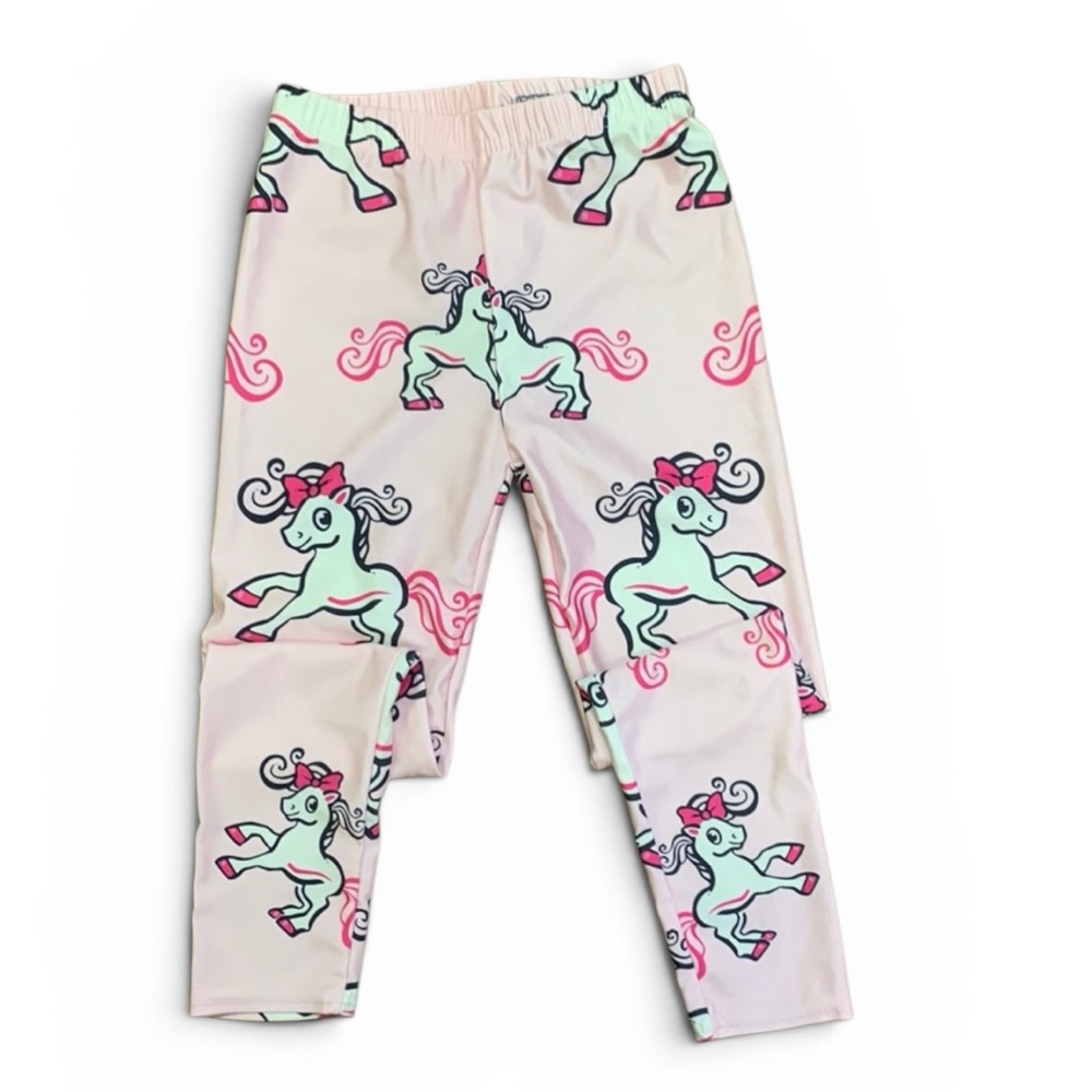 Girls Pony Unicorn Comfy Lounge Pants Pajama Bottoms Size 5-6 NWOT